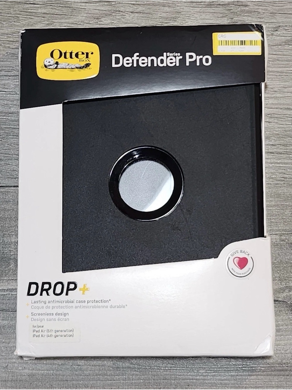 OtterBox Defender Pro iPad Air 5th 4th Gen Case - Black Rugged Drop Protection